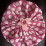 Pink Polka Yo-yo Hair Clip